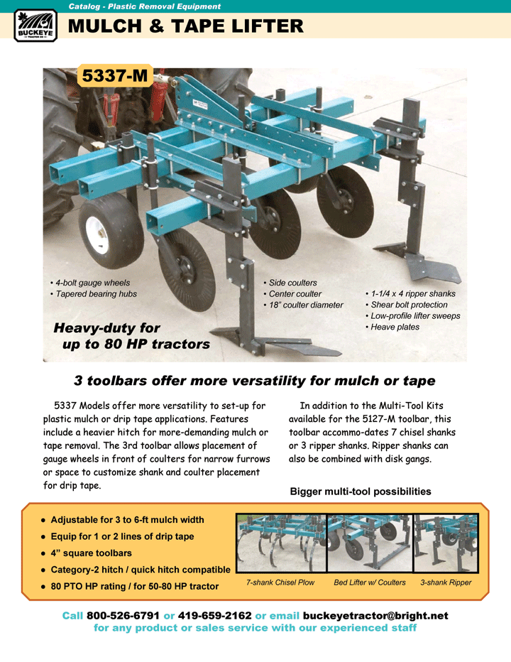 Buckeye Tractor Online Catalog Page 1306 Mulch Lifters
